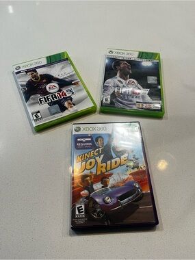 Xbox 360 Game Bundle – FIFA 14, FIFA 16 Legacy Edition & Kinect Joy Ride